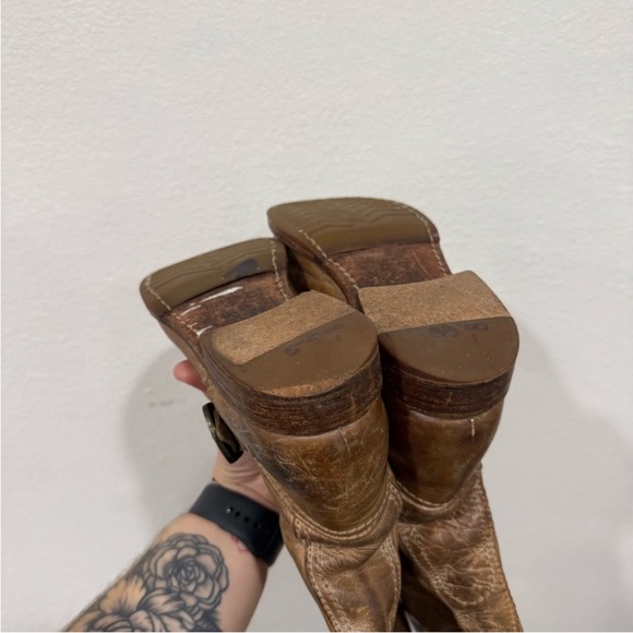 Vintage Y2K Frye Veronica Slouch Boots Coastal Cowgirl Distressed Western Size 6 - Picture 11 of 13